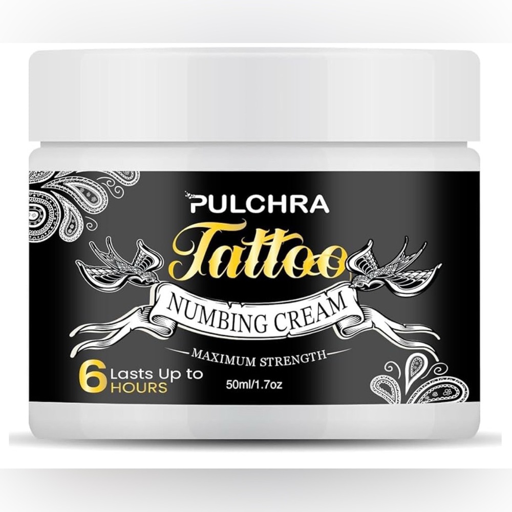 🆕 Pulchra Tattoo & More Numbing Cream Long Pain Relief (1.76 oz)